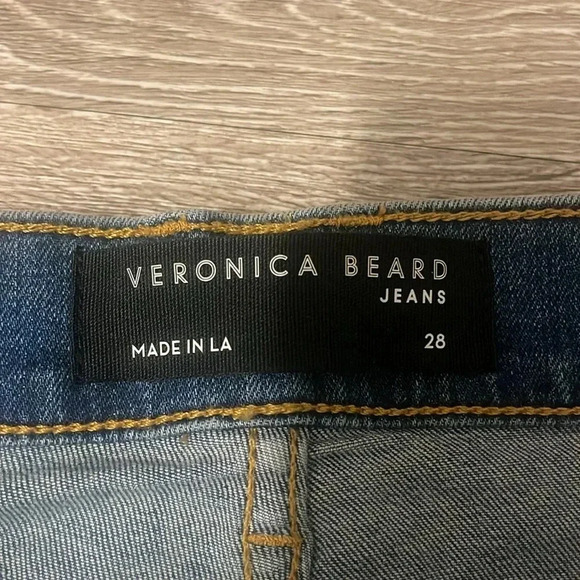 New NWT Veronica Beard Debbie High Rise Skinny Jeans size 28 keystone denim blue - Picture 3 of 9